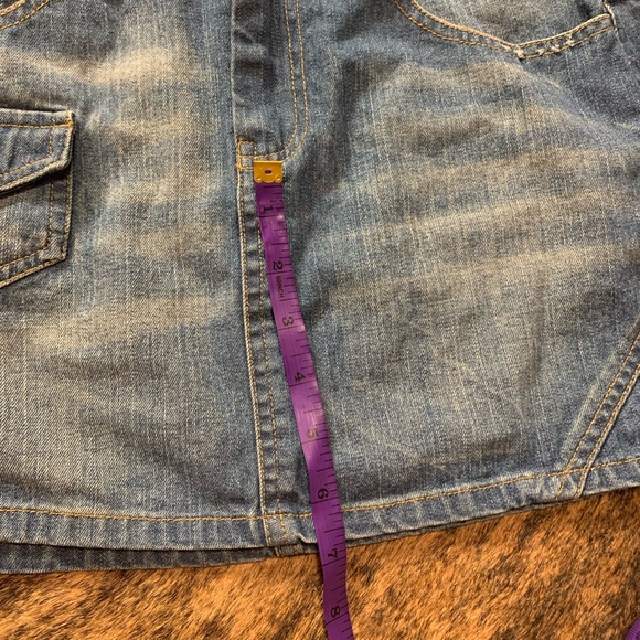 Cattlelac blues size medium denim mini skirt with small pocket - Picture 7 of 10